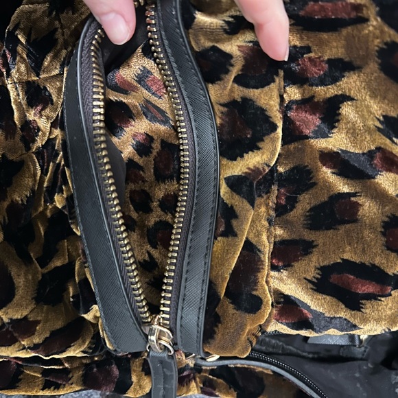 Leopard Print Mini Backpack - Picture 3 of 4